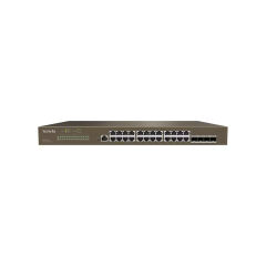 TENDA TEG5328F 24 PORT 10/100/1000 4 X SFP L3 YÖNETİLEBİLİR RACK MOUNT SWITCH