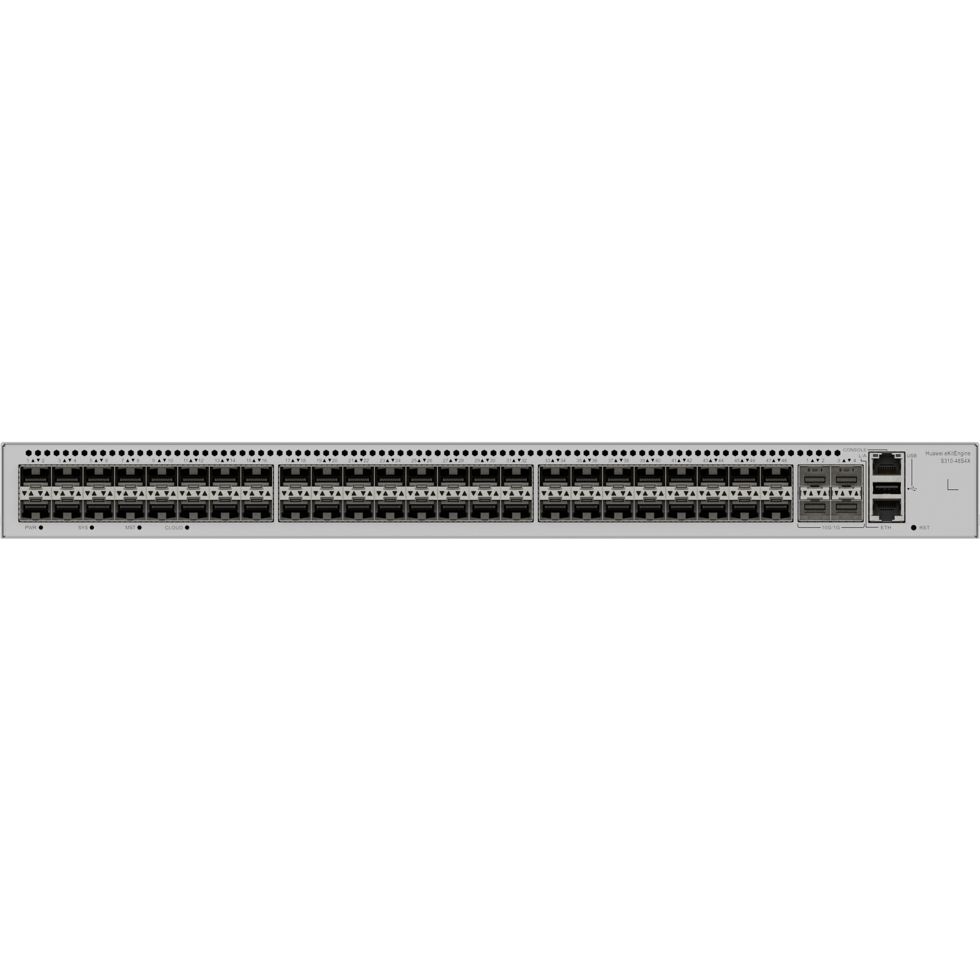 HUAWEI eKIT S310-48S4X 48 PORT 1G SFP + 4 X 10G SFP L2+ CLOUDE YÖNETİLEBİLİR RACK MOUNT SWITCH