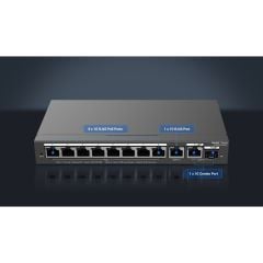 RUIJIE RG-ES210GS-P 8 PORT 10/100/1000 8 PORT POE 1XGE UPLINK 1 X SFP 120W RUJIE CLOUD YONETILEBILIR DESKTOP SWITCH