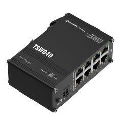 TELTONİKA TSW040 8 PORT 10/100 8 PORT POE 240 WATT YONETILEMEZ ENDÜSTRİYEL SWITCH