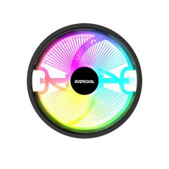 EVERCOOL CS-02 RAİNBOW 12CM RGB AMD/INTEL LGA1700p/1851p/AM5 SOKET İŞLEMCİ FANI