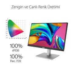 ASUS PROART PA279CV 27'' 5MS 4K HDR 3840x2160 DP/HDMI/TYPE-C MM PIVOT IPS LED MONITOR