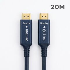 S-LİNE FK0520-8K-OPT 20MT 2.1V 8K FİBER OPTİK HDMI KABLO