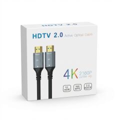 S-LİNE FK0550-4K-OPT 50MT 2.0V 4K FİBER OPTİK HDMI KABLO