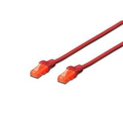 DIGITUS DK-1617-0025/R 25CM UTP CAT6 PATCH KABLO KIRMIZI Cu, LSZH AWG 26/7