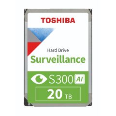 TOSHIBA S300 AI 20TB 7200RPM 512MB SATA3 MG11ACA20TE-V GÜVENLİK HDD